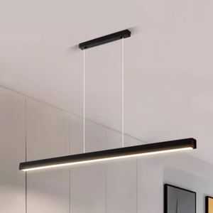 Luz colgante LED para interiores de altura ajustable, candelabros de diodo emisor de luz de techo larga Simple para colgar en la oficina interior - Product Image 3