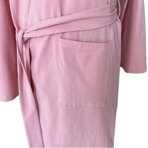 Abito <span class=keywords><strong>da</strong></span> <span class=keywords><strong>notte</strong></span> corto in lino morbido <span class=keywords><strong>da</strong></span> donna in cotone lavorato a maglia rosa personalizzato - Product Image 5