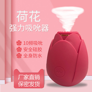 กุหลาบลิ้น licker USB G-Spot ไวเบรเตอร์ lotusbuster แรงสั่นสะเทือนที่ดูดสูงสำหรับนักเรียนหญิงช่วยตัวเองของเล่นทางเพศ - Product Image 2