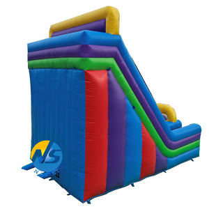 Khổng lồ ngoài trời trượt bơm hơi với leo tường <span class=keywords><strong>Inflatable</strong></span> dọc Rush Dual Lane trượt khô để bán - Product Image 4