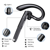 Écouteurs Bluetooth YYK-520 à Oreille Unique V5.2, Casque Stéréo Sans Fil à Réduction de Bruit, Oreillette Sportive Mains Libres