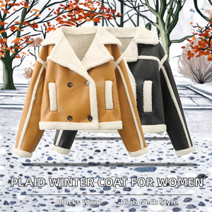 Chaqueta Bomber Corta de Invierno para Mujer, Casual, Lisa, de Manga Larga, con Cuello Alto, un Solo Botón, Bolsillo, Transpirable, Ecológica y Resistente al Viento - Product Image 2