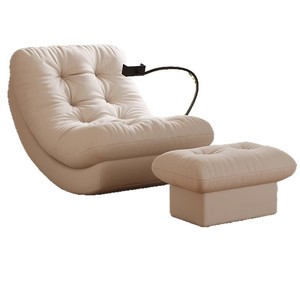 Moderna Sedia a <span class=keywords><strong>Dondolo</strong></span> di Design Creativo Poltrona Singola da Relax per Balcone Camera da Letto Soggiorno Comoda per il Tempo Libero - Product Image 5