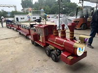 Train à vapeur sans rails 2026 pour usage intérieur/extérieur, parcs de jardin et de trampolines, sièges personnalisables, capacité supérieure à 500 kg