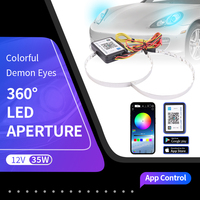 Alcanta APP control Car Led Devil Eye Demon Evil Eyes DRL LED RGB 2.5 3.0 Phares Projecteur Lenscar Angel Eye Accessoires de voiture