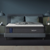 Matelas en mousse taille Queen en promotion pour chambre d'hôtel, matelas à ressorts ensachés livré en boîte