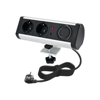 Prise électrique 3 alimentation chargeur USB pince de bureau amovible prise d'extension de puissance montée