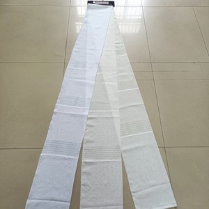 Tissu de rideau en <span class=keywords><strong>voile</strong></span> transparent à rayures élégantes teintes en gros, 100 % polyester organza, pour salon - Product Image 1