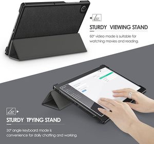 Para Samsung <span class=keywords><strong>Galaxy</strong></span> <span class=keywords><strong>Tab</strong></span> <span class=keywords><strong>A8</strong></span> 10,5 pulgadas Case <span class=keywords><strong>2022</strong></span>, Slim Lightweight Tri-Fold Stand Cover con carcasa trasera dura, Auto Wake/Sleep - Product Image 4