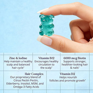 Le unghie integrano i <span class=keywords><strong>capelli</strong></span> vitamine Vegan Gummies Bear per la crescita delle unghie dei <span class=keywords><strong>capelli</strong></span> integratore di buona pelle - Product Image 3