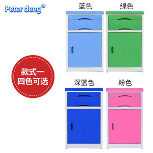 Mesa auxiliar de cabecera para hospital con superficie de plástico, unidad de almacenamiento duradera para uso médico - Product Image 4