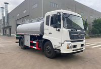 Camion-citerne à liquides ordinaire QTD Kinland 4X2 12,35 CBM 210 CV Euro VI pour le transport de liquides lubrifiants, réducteurs d'eau et purificateurs