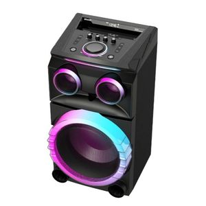 Caja de Subwoofer de 10 Pulgadas Amplificada con Luces LED de Colores Intermitentes, Altavoz de Plástico Profesional Tipo <span class=keywords><strong>Boombox</strong></span> 3 - Product Image 3