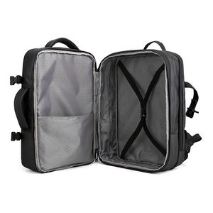 Nouveau sac à dos personnalisé en nylon étanche USB multifonction noir pouvant être étendu à des sacs à dos pour ordinateur portable de grande capacité - Product Image 2