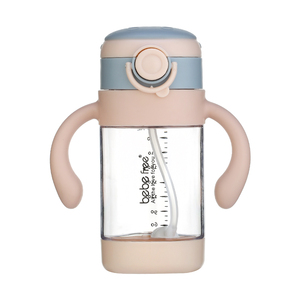 Taza de aprendizaje tritán con asa para bebés, botella de agua para bebés de 6 meses, a prueba de derrames - Product Image 3