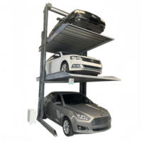 Elevador de Estacionamiento de 2 Postes para 3 Vehículos, Triple Plataforma, con Capacidad de Carga de 2300 kg - Marca Easy