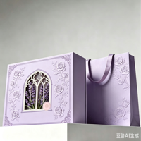 Boîte cadeau en papier rigide avec logo personnalisé, embossage de fleurs de luxe, fermeture magnétique, boîte cadeau en papier pour parfum