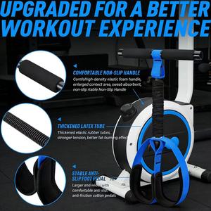 Équipement d'exercice <span class=keywords><strong>pour</strong></span> sit-ups amélioré, tubes en latex durables, pédale en mousse souple, bande de résistance avec poignée <span class=keywords><strong>pour</strong></span> la remise en forme à domicile - Product Image 3