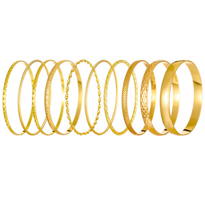 Conjunto de Pulseras de Aleación Estilo Boho, Chapadas en <span class=keywords><strong>Oro</strong></span> de 14K, Multicapa, Apilables, para Mujer, Regalo - Product Image 6