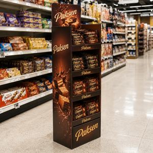 Expositor de Cartón Corrugado para Dulces de Chocolate, Impresión a Todo Color para Exhibición en Puntos de Venta de Supermercados - Product Image 2