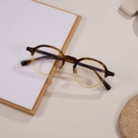 Venta al por Mayor de Monturas Ópticas de Acetato con Logotipo Personalizado, Gafas Redondas Estilo Panto, Fabricante Chino de Gafas de Alta Calidad con Filtro de Luz Azul