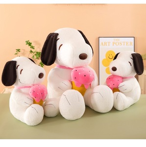 Nuevo Peluche de Perro de Helado Dulce de 30-75CM, Muñeco de Peluche de Dibujos Animados Snoopyed, Juguetes de Peluche para Regalos de Cumpleaños Infantiles y Decoración del Hogar - Product Image 5