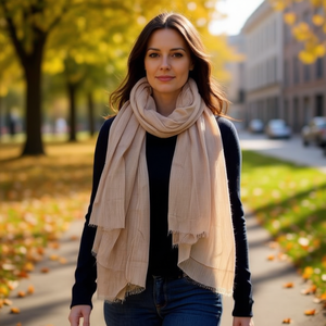 Sciarpa Lunga Angelina 90x180cm Monocolore 80 fili Accessorio Moda per Donne - Product Image 3