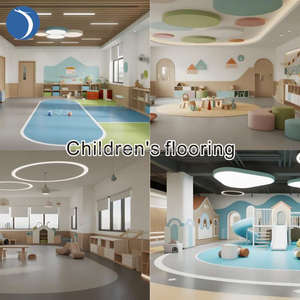 Revêtement de sol en vinyle PVC bleu - Surface unie résistante à l'usure - Utilisation scolaire - Livraison gratuite - Product Image 3