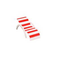 Mini parasol de plage en plastique pour maison de jeu, accessoires de jouet - Ornement de simulation de micro-paysage rayé aux couleurs vives pour poupée