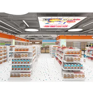 Meicheng negozio di caramelle mobili snack Display mensola In legno di snack accessori alimentari scaffale nel supermercato