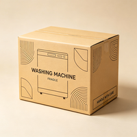 Boîte d'emballage pour machine à laver personnalisée avec impression sur mesure, carton ondulé résistant et imperméable, cartons d'expédition
