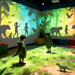 Factory Price Multi Player Immersive Interactive Floor <b>Projector</b> 80 Games <b>3D</b> AR Projection Indoor Playground Children Fun Zone - Product Image 1