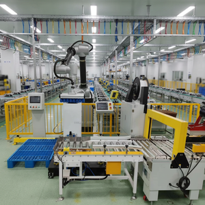 หุ่นยนต์พาเลทไทซ์แบบเคลื่อนที่ 5 แกน พร้อม PLC เกียร์ประสิทธิภาพสูง รับน้ำหนักได้มาก ระยะเอื้อมไกล สำหรับการจัดการวัสดุและบรรจุภัณฑ์ สามารถยกขึ้นได้ - Product Image 1