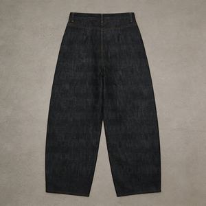 جينز رجالي من YOUMI بتصميم مخصص، قماش دنيم ثقيل الوزن 14-16 أونصة، نمط الشارع الكلاسيكي، قصة مستقيمة للخريف - Product Image 2