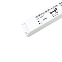 Driver LED à sortie unique 75W CE/UKCA/SAA/RoHS DALI sans scintillement, dimmable, 100-240V AC-DC 12V 24V IP20, alimentation pour bande LED