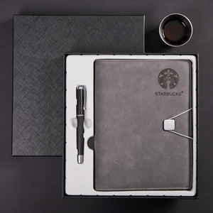 Set de Regalos Corporativos Personalizables: Agenda de Cuero PU con Tapa Dura A5, Bolígrafo y Taza Térmica para Promociones - Product Image 4