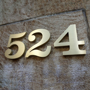 Nhà Máy Tùy Chỉnh Acrylic Nhà Số Dấu Hiệu Nổi Thép Không Gỉ Kim Loại Cửa Tấm Dấu Hiệu Địa Chỉ Số Cho Ngôi Nhà - Product Image 4