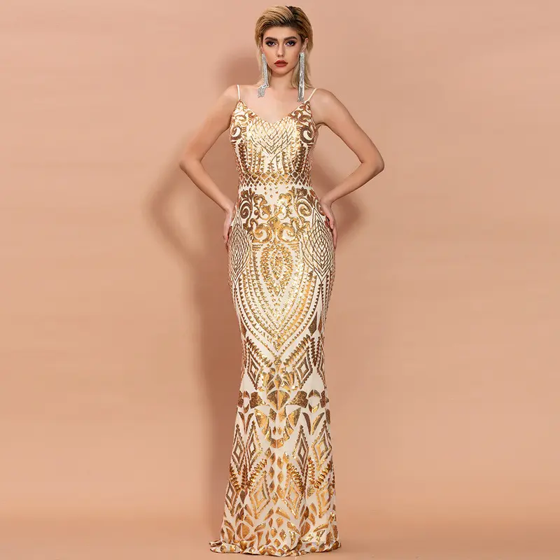 Элегантное вечернее платье королевы, сексуальное платье русалки, вечерние платья с блестками, Длинное Платье Макси