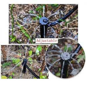 Système d'irrigation goutte à goutte pour terres agricoles, 360 degrés, 8 trous, serre de jardin réglable, <span class=keywords><strong>goutteur</strong></span> de piquet de sol inséré - Product Image 2