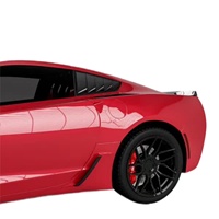Accessoires de voiture pour Chevrolet Corvette C7 2014-2019 ZR1 Classic Quarter Window Louvers |   Paire de caches de persiennes latérales pour fenêtres