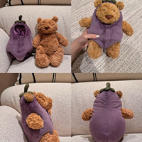 Peluche Leola Bear, Ours de Barcelone, Poupée cochon, Peignoir bikini, Petites peluches ours, Cadeaux pour filles