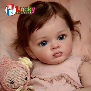 LK игрушка 60 см Детские куклы реборн Новорожденный ребенок силиконовые пользовательские полностью виниловые пластиковые куклы - Product Image 2