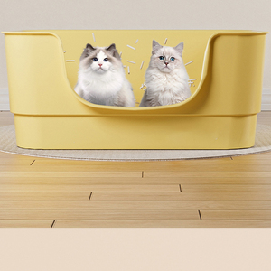 Extra-Large Splash-Proof <b>Cat</b> Litter <b>Box</b> - High-Rim Jumbo Open <b>Cat</b> Toilet Factory Wholesale - Product Image 6