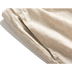 <span class=keywords><strong>Pantaloni</strong></span> in <span class=keywords><strong>Lino</strong></span> da Uomo Taglie Forti, Vita Elastica, Gamba Dritta, in Cotone e <span class=keywords><strong>Lino</strong></span>, Tinta Unita, Casual, Personalizzabili - Product Image 5