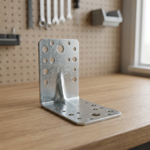Support en L robuste personnalisé en métal pour étagères, idéal pour meubles en bois et construction - Product Image 2