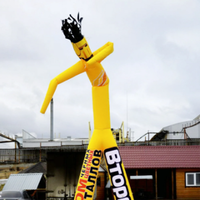Danseur gonflable publicitaire en PVC, ventilateur, tube publicitaire gonflable, homme dans le ciel, ballon de tente pour les attractions