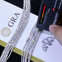 Bracelet Tennis Personnalisé NUOYA en Moissanite VVS 2/3/4/5MM et Argent Sterling 925, Bijoux pour Hommes et Femmes