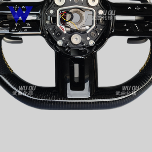 Volant en fibre de carbone avec éclairage LED adapté aux Mercedes-Benz A45 C63 C43 E53 E63 G63 G500 G55 <span class=keywords><strong>AMG</strong></span> <span class=keywords><strong>GT</strong></span> S63 GLE63 GLA45 W223 - Product Image 2