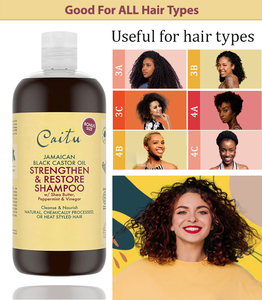 Shampoo e Balsamo Caitu Senza Solfati Rinforzante e Riparatore con Olio di Ricino Nero <span class=keywords><strong>Giamaicano</strong></span> - Product Image 3