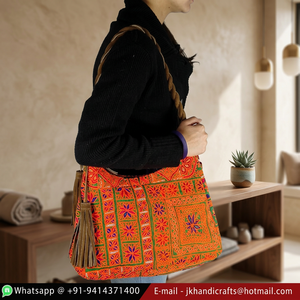 กระเป๋าถือสไตล์อินเดียใหม่กระเป๋าถือสไตล์ยิปซี Banjara Tote - Product Image 4